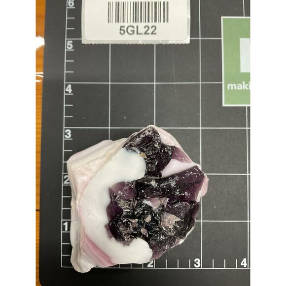 Amethyst‎ Pink Milk Glass Art Glass Cullet Glowing Manganese Slag Glass #5GL22 - Picture 7 of 7